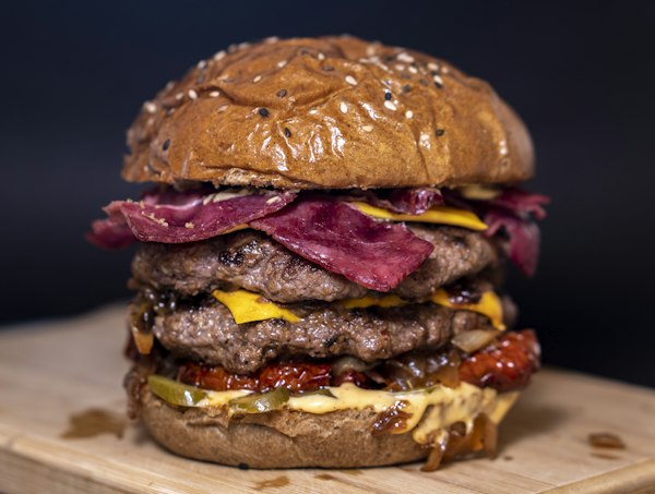 Double smash burger